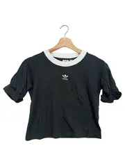 Vorschaubild 1 von Damen T-Shirt Schwarz Gr. 32/XXS Sportlich Casual Logo