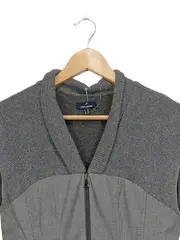 Vorschaubild 4 von Damen Businesskleid Gr. 38 Grau Ärmellos Strukturmuster
