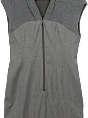 Vorschaubild 3 von Damen Businesskleid Gr. 38 Grau Ärmellos Strukturmuster