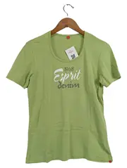 Vorschaubild 1 von Damen T-Shirt Grün XL Casual Baumwolle mit Schriftzug