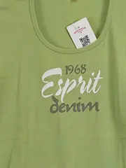 Vorschaubild 2 von Damen T-Shirt Grün XL Casual Baumwolle mit Schriftzug