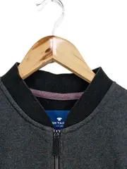 Vorschaubild 2 von Herren Sweatjacke Gr. M Grau Meliert Reißverschluss Casual