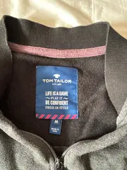 Vorschaubild 3 von Herren Sweatjacke Gr. M Grau Meliert Reißverschluss Casual