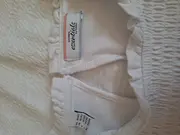 Vorschaubild 4 von Damen T-Shirt Weiß Gr. 40/42 Feminin mit Raffung Kurzarm