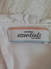 Vorschaubild 5 von Damen T-Shirt Weiß Gr. 40/42 Feminin mit Raffung Kurzarm