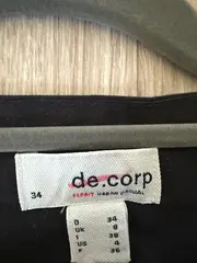 Vorschaubild 3 von Damen Freizeitkleid Gr. 34 Schwarz Casual Baumwolle