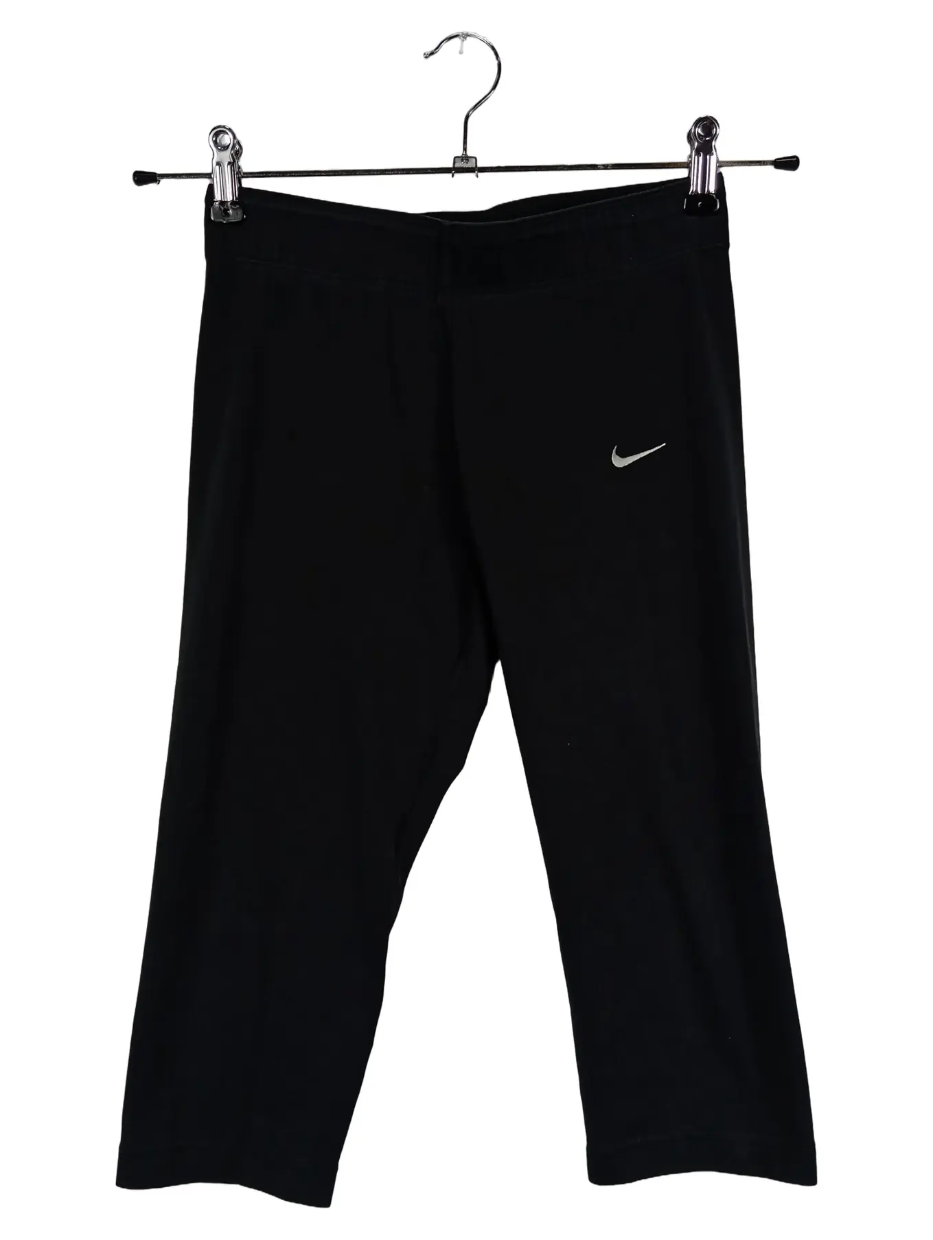 NIKE Damen Jogginghose Capri 3/4 Sporthose Schwarz Gr. 36/S Casual