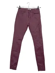 Vorschaubild 1 von Damen Slim Fit Jeans 28/32 Bordeaux Lila Stretch Hose