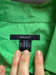Vorschaubild 4 von Damen Hemdbluse Gr. 46 Grün Langarm Casual Baumwolle Bluse