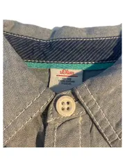 Vorschaubild 3 von Freizeithemd Jungen Gr. 104 Blau Casual Baseball Schriftzug