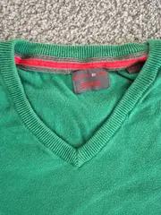 Vorschaubild 3 von Herren Pullover V-Ausschnitt Grün Gr. 48/M Casual