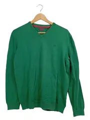 Vorschaubild 1 von Herren Pullover V-Ausschnitt Grün Gr. 48/M Casual