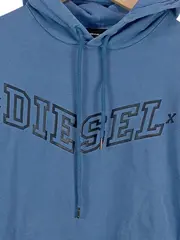 Vorschaubild 2 von Herren Kapuzenpullover Hoodie Blau Gr. M Streetwear Logo Print