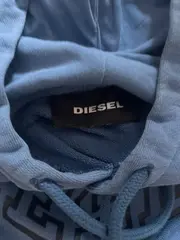 Vorschaubild 4 von Herren Kapuzenpullover Hoodie Blau Gr. M Streetwear Logo Print