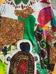 Vorschaubild 2 von Kinder Kleid Patchwork Schildkröte Gr. 152 (13-14 Jahre) Mehrfarbig