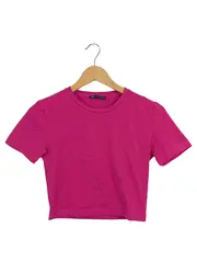 Vorschaubild 1 von Damen T-Shirt Pink Gr. 36/S Casual Kurzarm