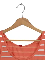 Vorschaubild 2 von Damen Top Tanktop gestreift orange weiß Gr. M