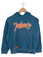 Vorschaubild 1 von Kinder Kapuzenpullover Gr. 128 Blau Schriftzug Logo Print
