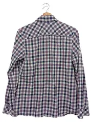 Vorschaubild 2 von Damen Hemdbluse Gr. 38/M Kariert Mehrfarbig Casual Langarm