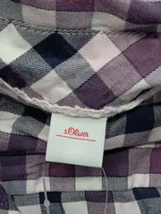 Vorschaubild 3 von Damen Hemdbluse Gr. 38/M Kariert Mehrfarbig Casual Langarm