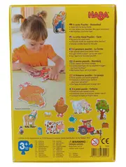 Vorschaubild 2 von 6 erste Puzzles Bauernhof Kleinkindpuzzle ab 3 Jahren mit Holzfigur