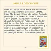 Vorschaubild 4 von 6 erste Puzzles Bauernhof Kleinkindpuzzle ab 3 Jahren mit Holzfigur