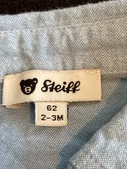 Vorschaubild 4 von Kinder Freizeithemd Gr. 62 Blau mit Teddy-Applikation Baumwolle