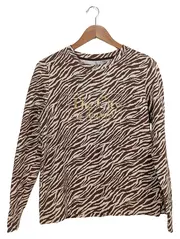 Vorschaubild 1 von . Damen Langarmshirt Zebra Muster Braun Gr. S City of Angels