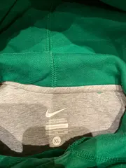 Vorschaubild 2 von Hoodie Kapuzenpullover Herren XL Grün Swoosh Logo Vintage