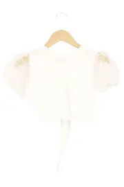 Vorschaubild 2 von Damen Trachtenbluse Gr. 34 Weiß Vintage Traditionell Landhausstil