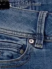 Vorschaubild 6 von Damen Jeans Slim Fit Gr. 26 Blau Casual