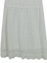 Vorschaubild 3 von Damen Sommerkleid Weiß Spitze Häkelei Gr. M 38 Feminin Elegant