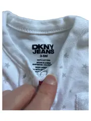 Vorschaubild 2 von Baby Set Strampler Mütze Lätzchen Handschuhe Gr. 62 Weiß Sterne