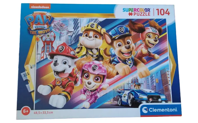 CLEMENTONI Paw Patrol The Movie Puzzle 104 Teile Kinderpuzzle