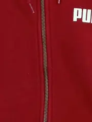 Vorschaubild 4 von Herren Sweatjacke Kapuzenjacke Rot Gr. 46/S Logo-Streifen