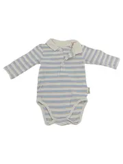 Vorschaubild 1 von Baby Body Langarm Gr. 62 Gestreift Mehrfarbig Baumwolle