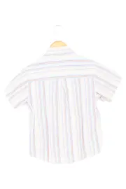 Vorschaubild 2 von Kinder Freizeithemd Gr. 128 Mehrfarbig Gestreift Kurzarm Casual