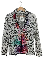 Vorschaubild 1 von Damen Blazer Animal Print Langarm Baumwolle Mehrfarbig Gr. 38