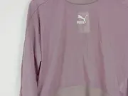 Vorschaubild 5 von Damen Sportlicher Pullover Lila Gr. 36/S Langarm Logo-Print