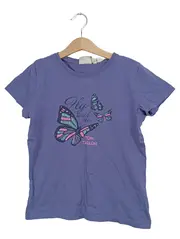 Vorschaubild 1 von Mädchen T-Shirt Lila Gr. 146 Casual Schmetterlingsprint