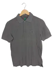 Vorschaubild 1 von Poloshirt Herren Grau Strukturmuster Kurzarm S