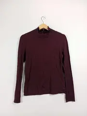Vorschaubild 2 von Damen Pullover Rollkragen Gr. 36/S Rot Basic