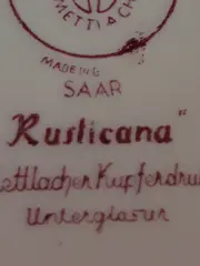 Vorschaubild 4 von Rusticana Wandteller Rot Landschaft 23cm Porzellan Traditionell