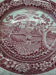 Vorschaubild 2 von Rusticana Wandteller Rot Landschaft 23cm Porzellan Traditionell