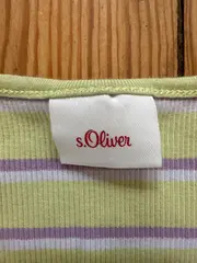 Vorschaubild 3 von Kinder Top Gr. 152 Grün Lila Gestreift Casual Rippstrick