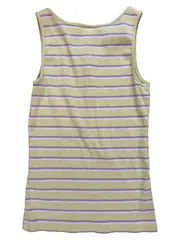 Vorschaubild 2 von Kinder Top Gr. 152 Grün Lila Gestreift Casual Rippstrick