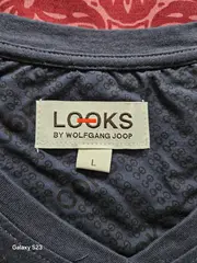 Vorschaubild 3 von Herren Langarmshirt V-Ausschnitt Grau Gr. L