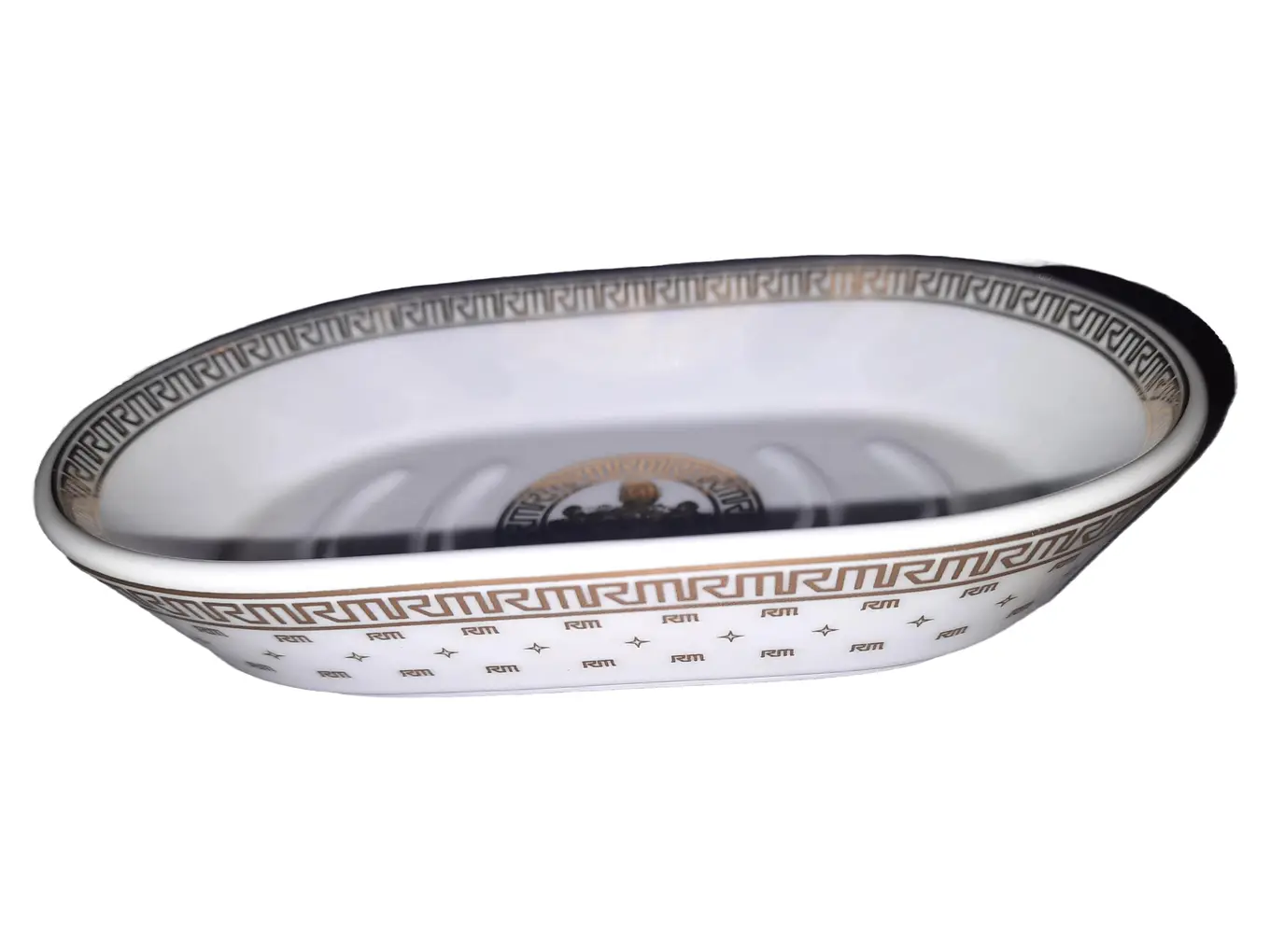 RICARDA M. Seifenschale Elegant Weiß Porzellan Bad Accessoire