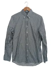 Vorschaubild 1 von Herren Business Hemd Gr. 40 Blau Gestreift Langarm