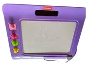 Vorschaubild 1 von Zeichenplatte Maltafel Lila Kinder Magnettafel mit Stempel